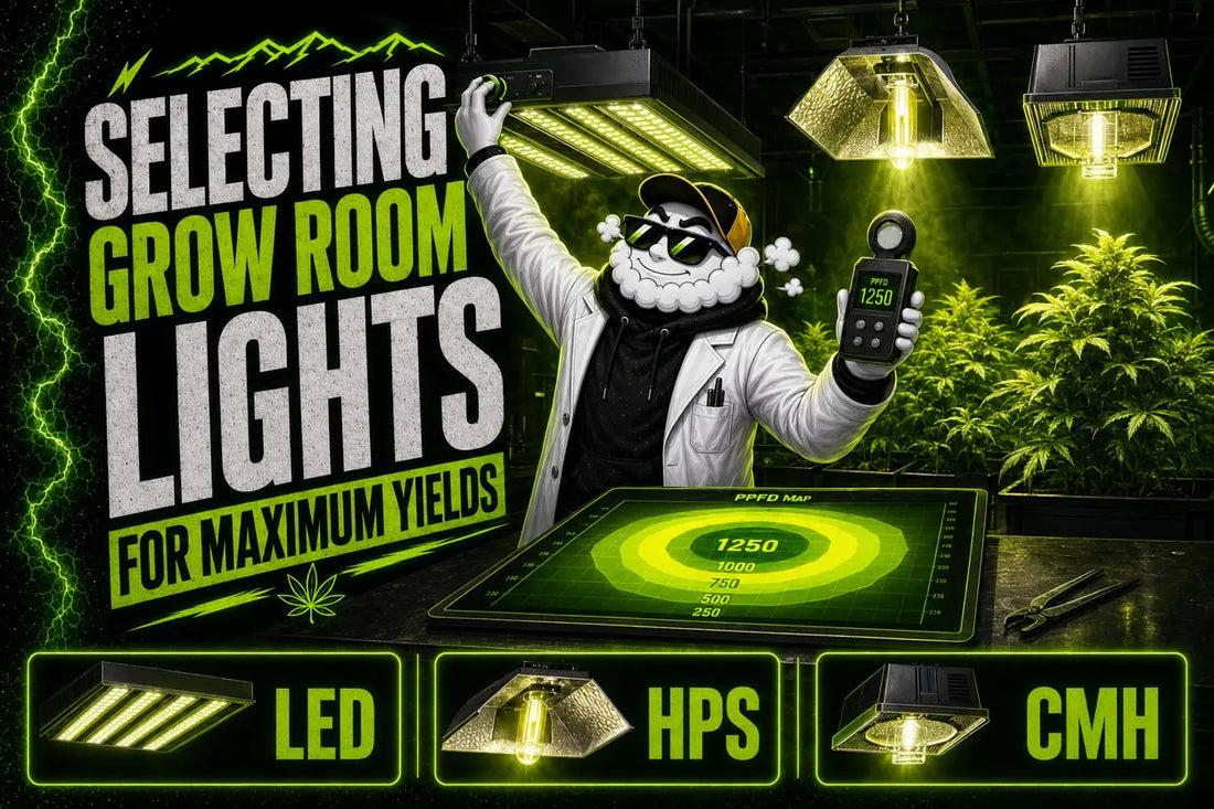 Selecting Grow Room Lights for Maximum Yields