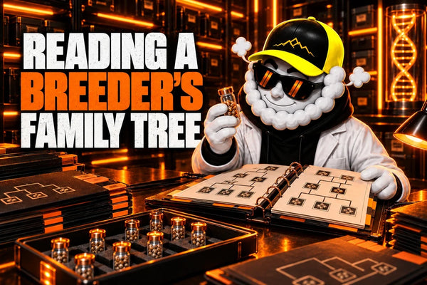 Smokey presenting How to Read a Cannabis Breeder’s Family Tree: Parent Lines, Crosses and Naming Order