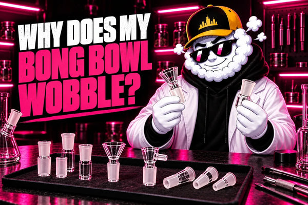 Smokey presenting Why Does My Bong Bowl Wobble? Joint Fit, Adapters and Reducers Explained