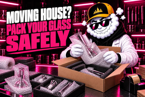 Smokey presenting How to Pack Glass Smoking Accessories for a House Move