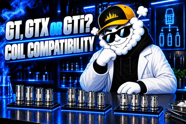 Smokey at a vape laboratory workbench for GT, GTX OR GTi? COIL COMPATIBILITY