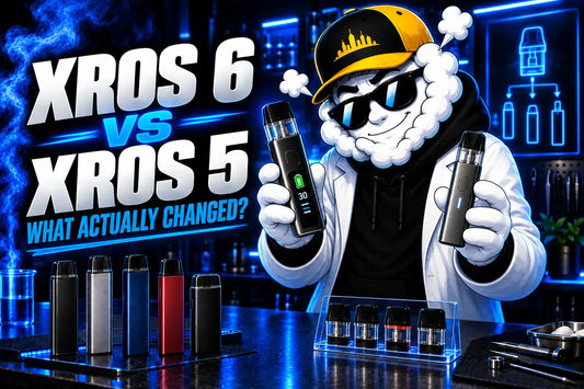 Smokey comparing the Vaporesso XROS 6 and XROS 5