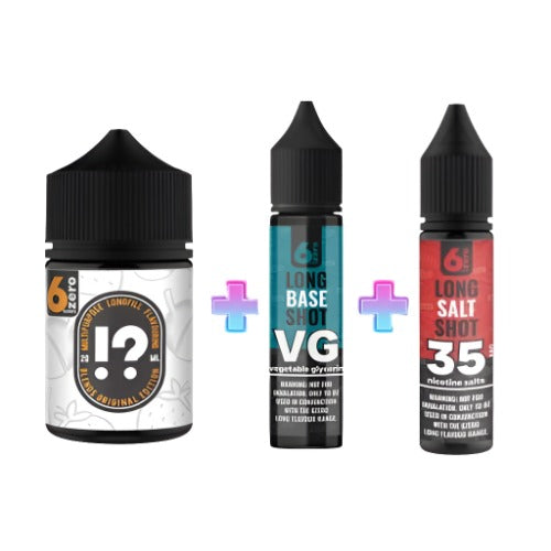 6Zero Blends Original Longfill Nic Salt Combo