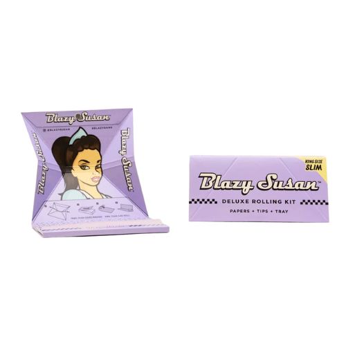 Blazy Susan Purple Deluxe Rolling Kit | Papers, Tips & Tray