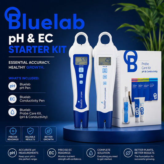 Bluelab pH and EC Starter Kit – pH Pen, Conductivity Pen & Probe Care Kit for Hydroponics

