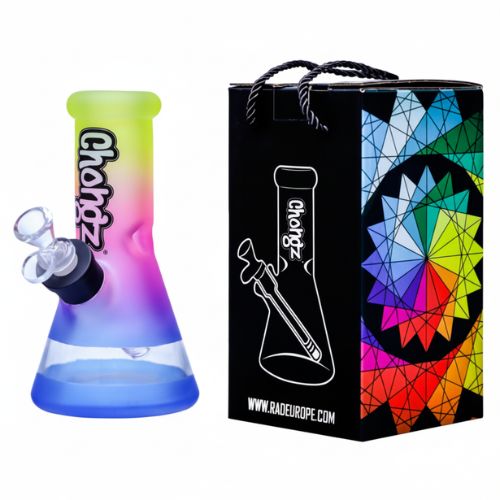 Chongz Jack Frost Bong | Smooth Glass Waterpipe (20cm) | Blue