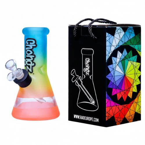 Chongz Jack Frost Bong | Smooth Glass Waterpipe (20cm) | Orange