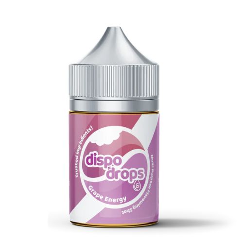 Dispo Drops Grape Energy 60ml Longfill Nic Salt Combo - G DROPS