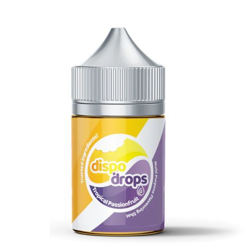 Dispo Drops Tropical Passionfruit 60ml Longfill Nic Salt Combo - G DROPS