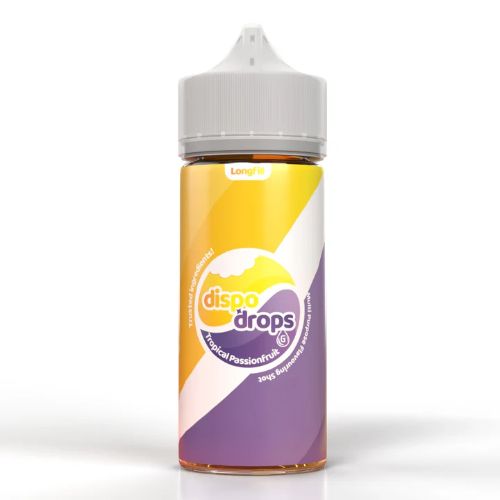 Dispo Drops Tropical Passionfruit Longfill Aroma bottle 120ml DIY E-liquid 