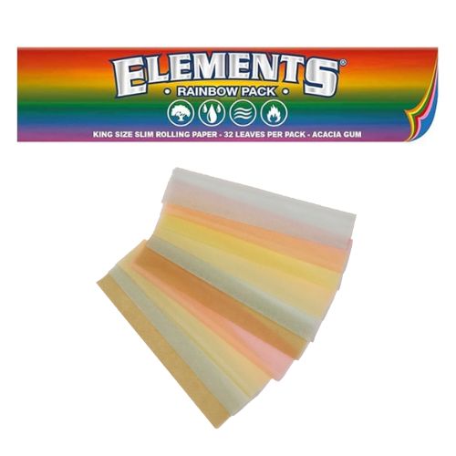 Elements Rainbow King Size Slim Rolling Papers | Skyline Smoke Shop