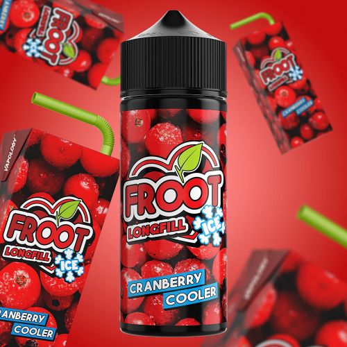 Cranberry Cooler Longfill vape juice - Froot brand ice e-liquid South Africa"