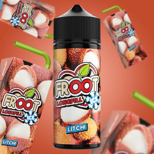 Litchi Longfill vape juice - Froot brand exotic fruit ice e-liquid South Africa