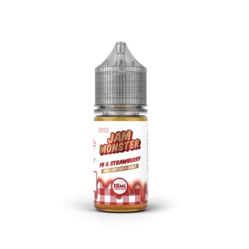 Jam Monster PB & Strawberry Longfill Nic Salt Combo | Skyline Vape Shop