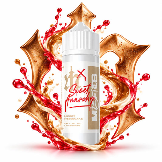 Misfits X Sweet Anarchy Biscoff Cheesecake 120ml longfill aroma bottle