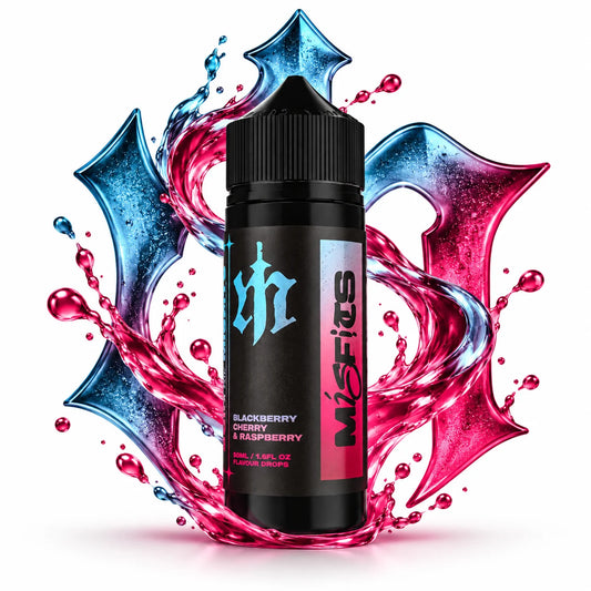 Misfits Blackberry Cherry & Raspberry 120ml longfill aroma bottle