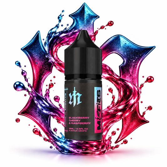 Misfits Blackberry Cherry Raspberry Longfill Nic Salt Combo