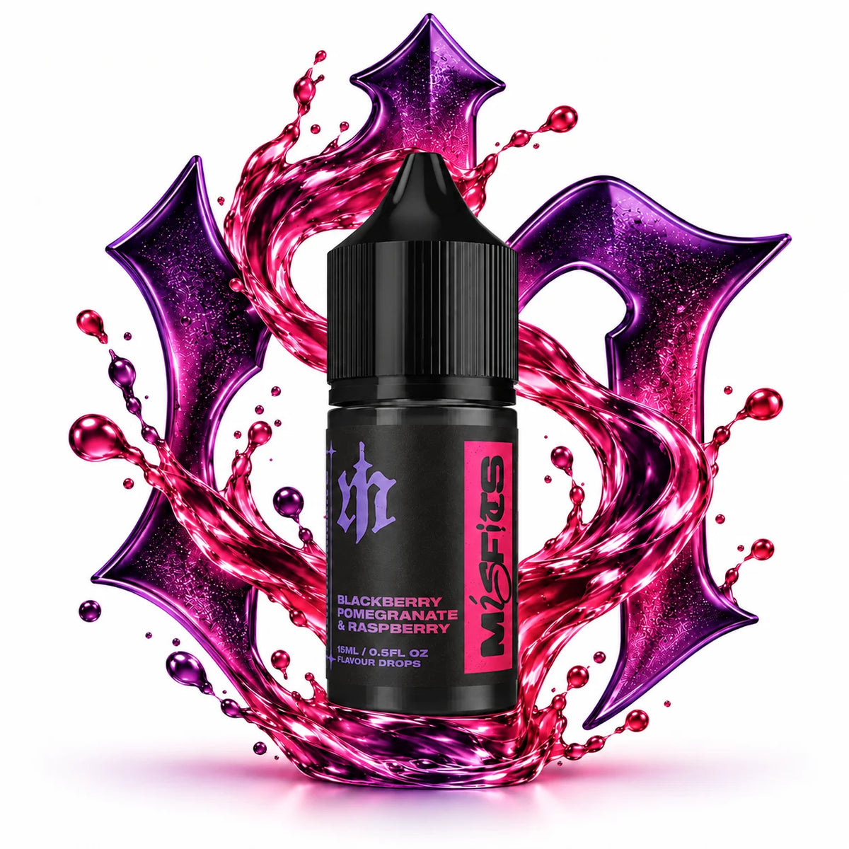 Misfits Blackberry Pomegranate Raspberry Longfill Nic Salt Combo