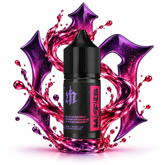 Misfits Blackberry Pomegranate Raspberry Longfill Nic Salt Combo