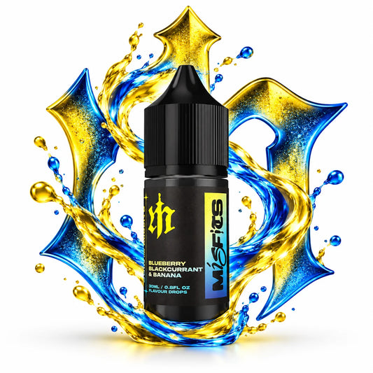Misfits Blueberry Blackcurrant Banana Longfill Nic Salt Combo