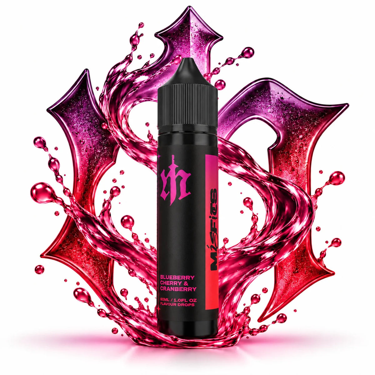 Misfits Blueberry Cherry Cranberry 60ml Longfill Nic Salt Combo