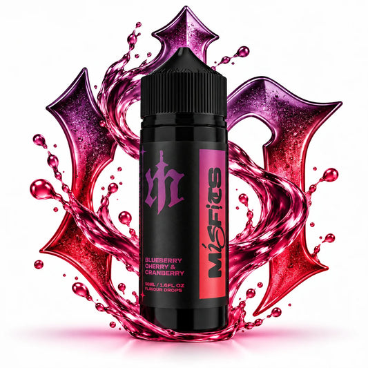 Misfits Blueberry Cherry & Cranberry 120ml longfill aroma bottle