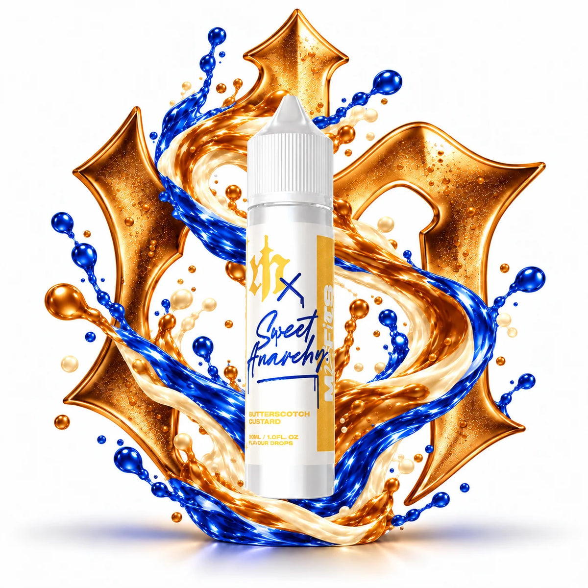 Misfits Butterscotch Custard 60ml Longfill Nic Salt Combo