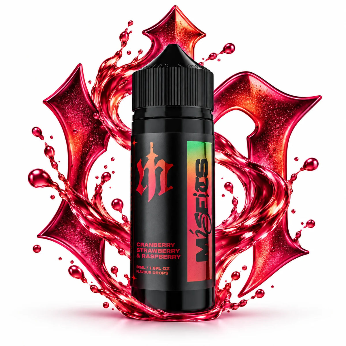 Misfits Cranberry Strawberry & Raspberry 120ml longfill aroma bottle