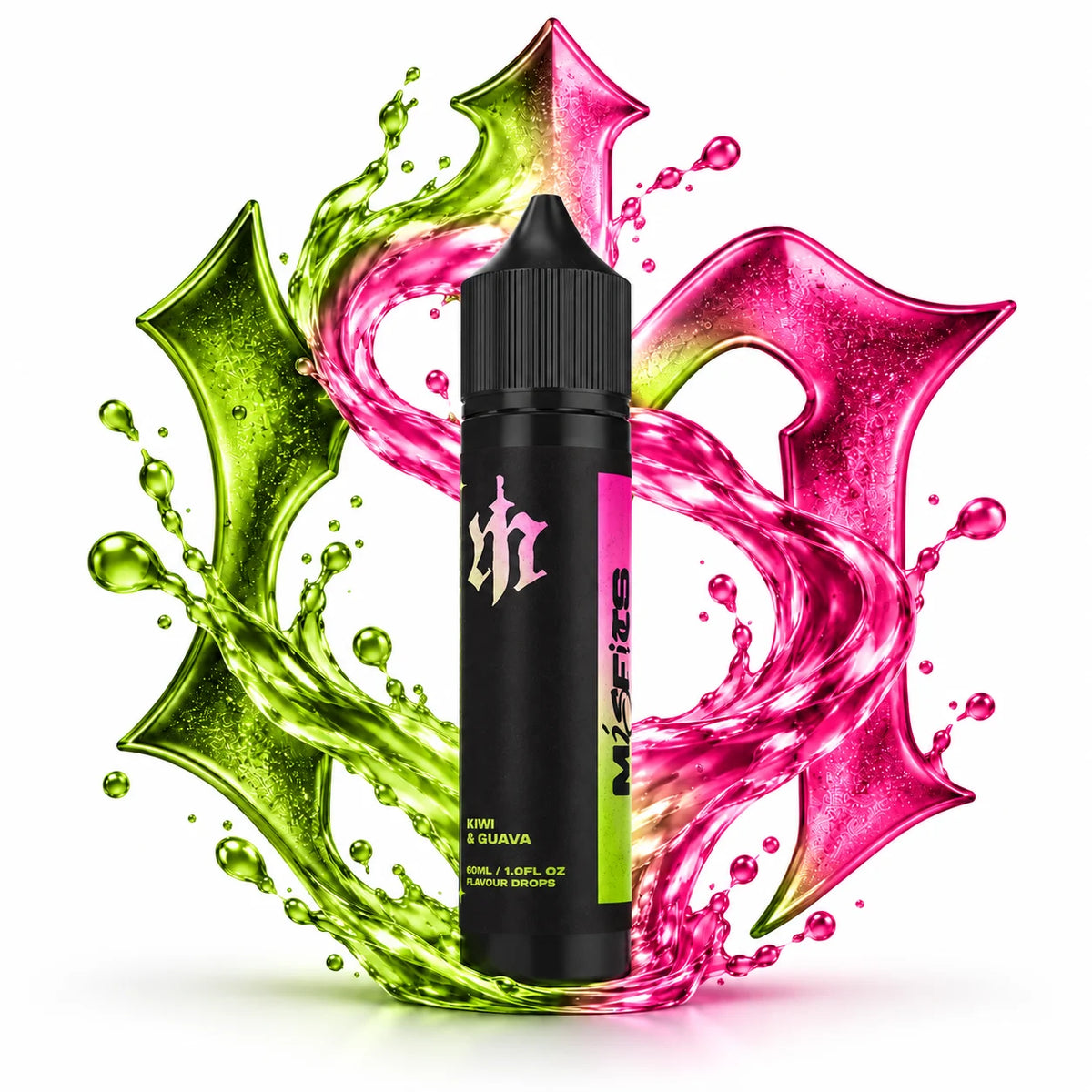 Misfits Kiwi Guava 60ml Longfill Nic Salt Combo