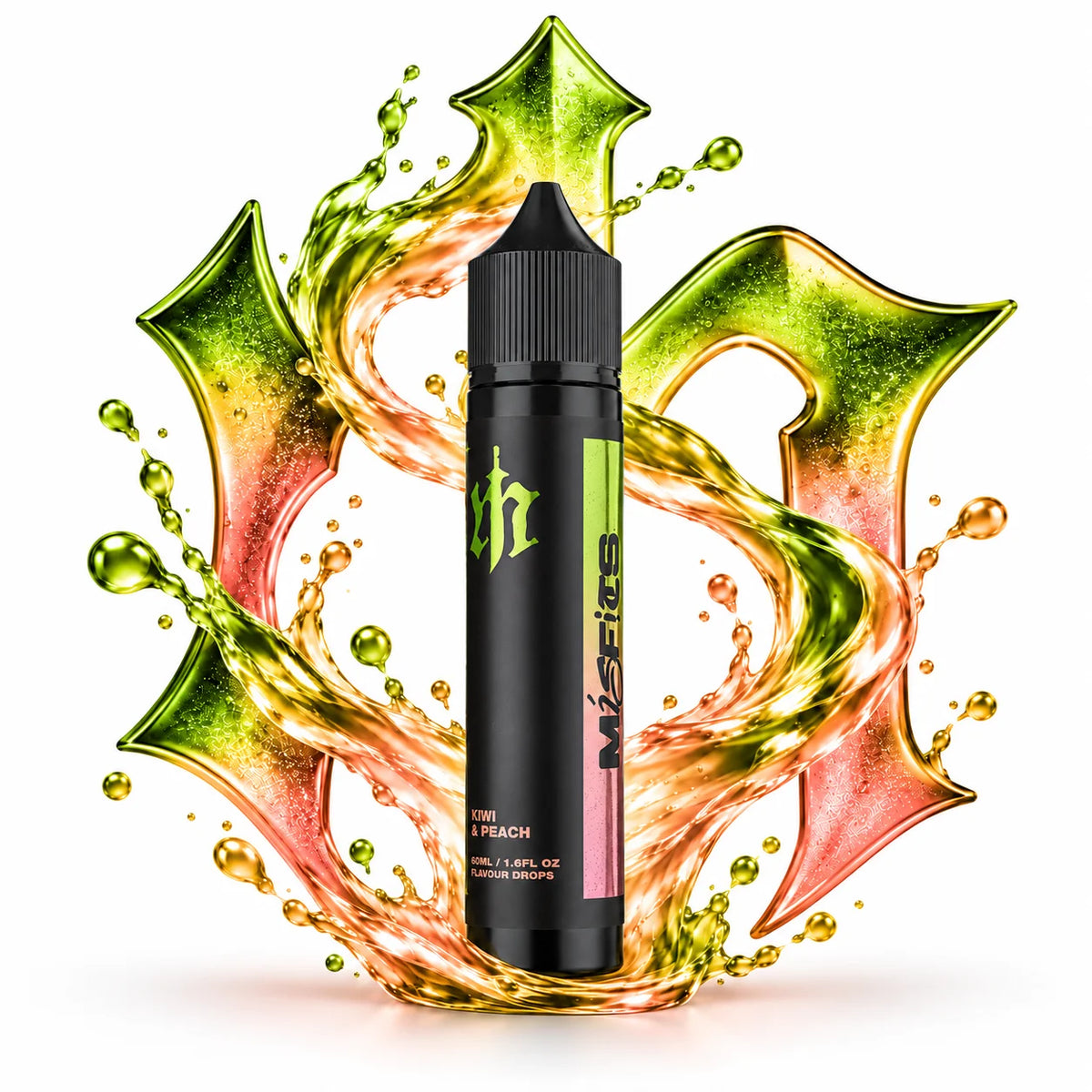 Misfits Kiwi Peach 60ml Longfill Nic Salt Combo