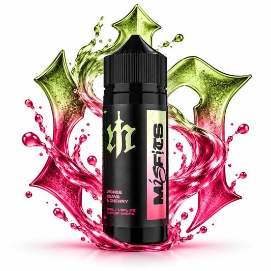 Misfits Lychee Guava & Cherry 120ml longfill aroma bottle