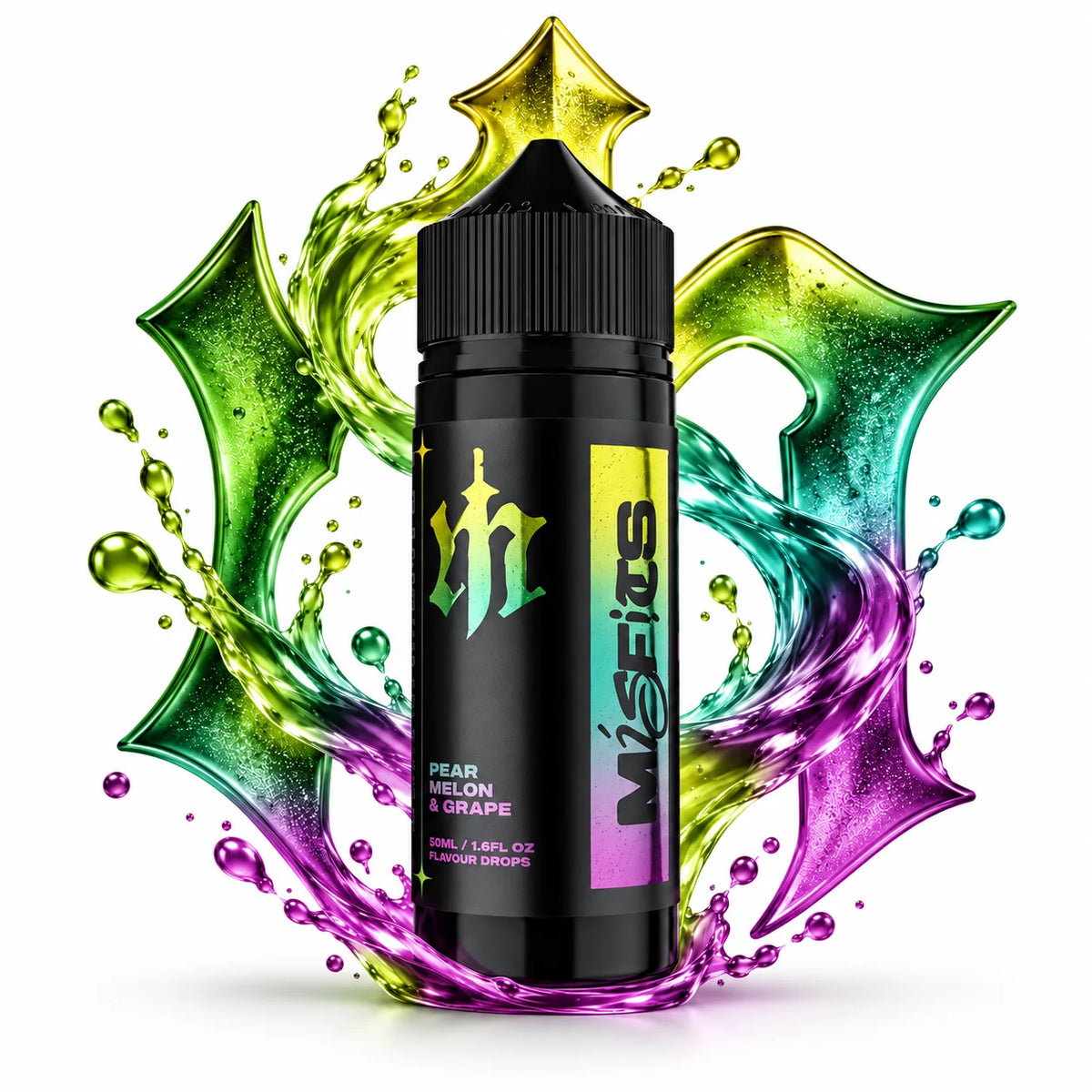 Misfits Pear Melon & Grape 120ml longfill aroma bottle