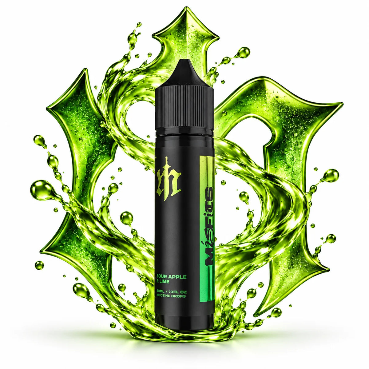 Misfits Sour Apple Lime 60ml Longfill Nic Salt Combo