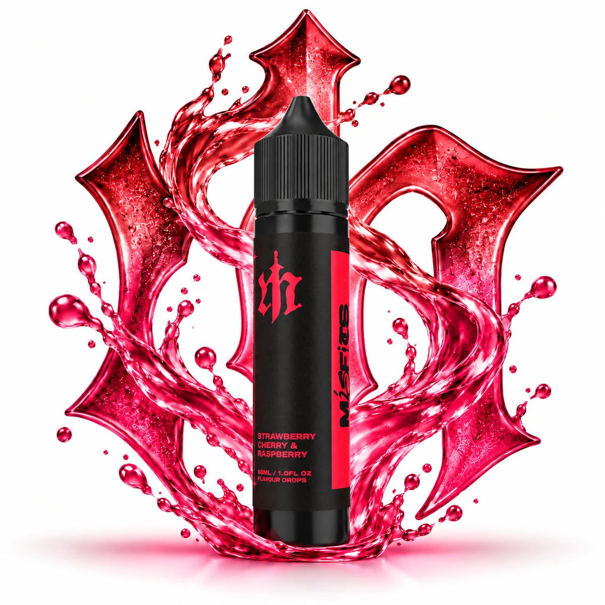 Misfits Strawberry Cherry Raspberry 60ml Longfill Nic Salt Combo