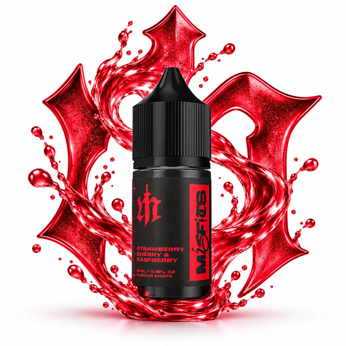 Misfits Strawberry Cherry Raspberry Longfill Nic Salt Combo