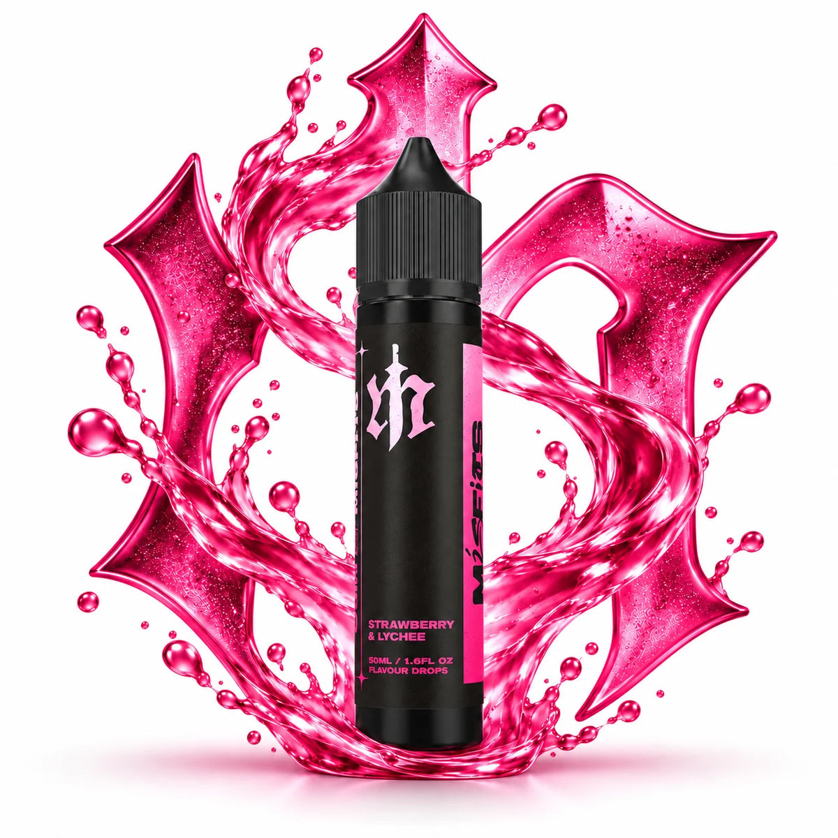Misfits Strawberry Lychee 60ml Longfill Nic Salt Combo