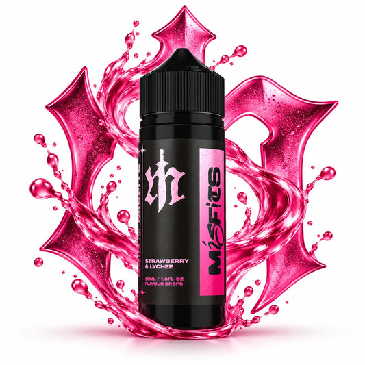 Misfits Strawberry & Lychee 120ml longfill aroma bottle
