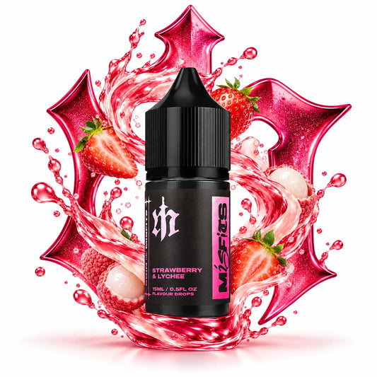 Misfits Strawberry Lychee Longfill Nic Salt Combo