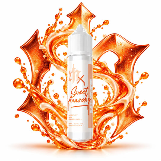 Misfits x Sweet Anarchy Apricot Jam Swiss Roll 60ml Longfill Nic Salt