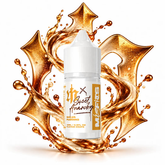 Misfits x Sweet Anarchy Malva Pudding Longfill Nic Salt Combo