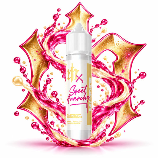 Misfits x Sweet Anarchy Raspberry Cheesecake 60ml Longfill Nic Salt