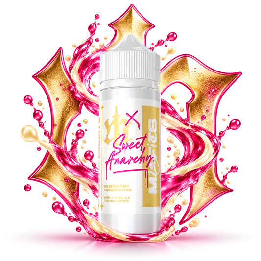 Misfits X Sweet Anarchy Raspberry Cheesecake 120ml longfill aroma bottle