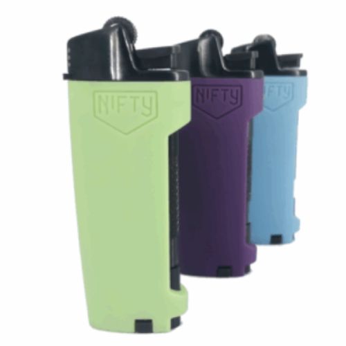 Nifty 2-In-1 Refillable Lighter + One Hitter Pipe | Skyline Smoke Shop