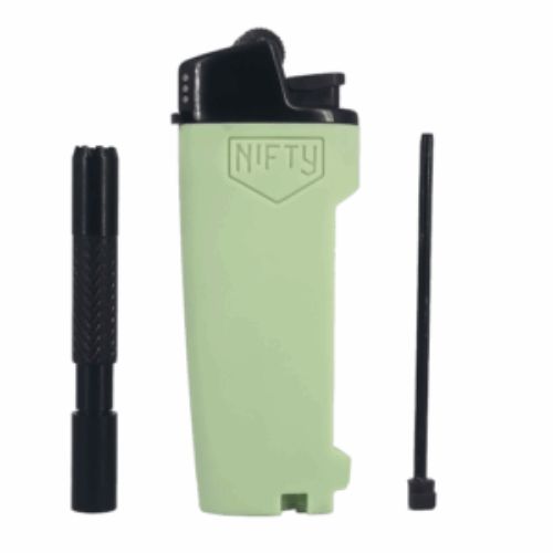 Nifty 2-In-1 Refillable Lighter + One Hitter Pipe | Skyline Smoke Shop