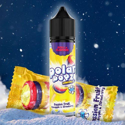 Polar Popz Passion Fruit Pineapple & Strawberry 60ml Longfill Nic Salt Combo