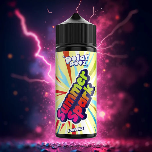 Polar Popz Summer Spark Longfill E-Liquid bottle - 120ml DIY kit by Vapology