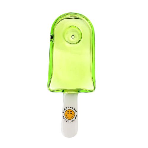 Goody Glass Popsicle Hand Pipe | Cute Novelty Glass Pipe | Green
