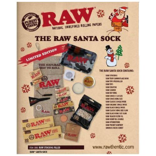 RAW Santa Sock | RAW | Skyline Smoke Shop | South Africa