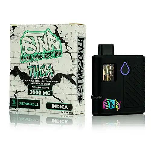 STNR Gelato Mints 3g THCa Mary Jane Edition Disposable Vape | Skyline Smoke Shop