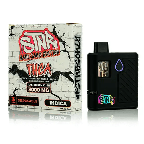 STNR Raspberry Kush 3g THCa Mary Jane Edition Disposable Vape | Skyline Smoke Shop